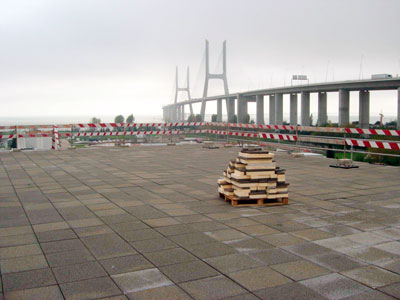 Las placas de danolosa en el edificio Verde Parque Lisboa