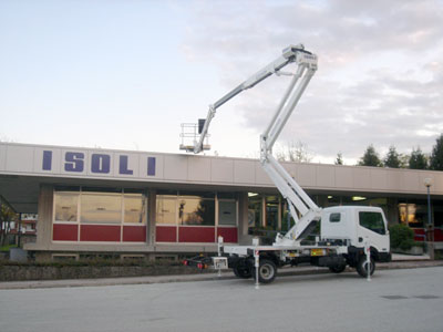 Aerial Platform Truck Isoli to distributed Transgras Cial S.L.