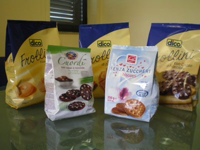Algunos de los productos de packaging producidos por Bioplast, con la ayuda de Mavigrfica y Kodak