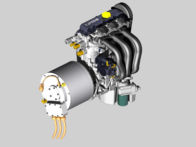 El Lotus Range Extender ser un nuevo motor ecolgico para los automviles elctricos del futuro, reduciendo notablemente las emisiones de CO2...
