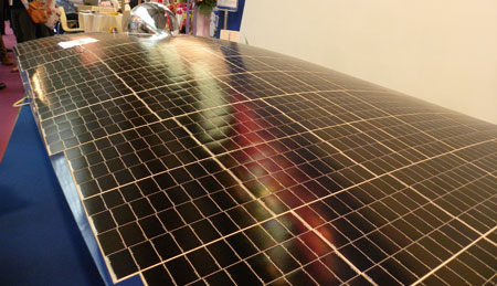 High efficiency of M-Com GaAs solar cells ensure a 30% conversion efficiency