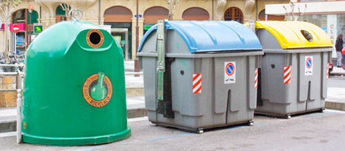 La correcta distribucin de la basura urbana en contenedores es fundamental para un reciclaje eficiente