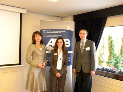 Silvia Stoll, Sengel Altuntas and Wilfried Schfer presented the 2010 edition of the AMB at press conference in Barcelona...