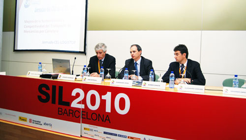 Jos Estrada, Fernando Liesa and Ramon Garcia, during the presentation of the CEL Conference of SIL