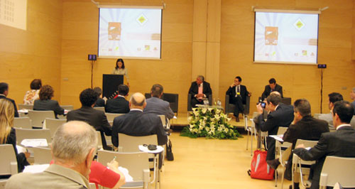 Virginia Gil, directora de la PLAE present la primera de las conferencias