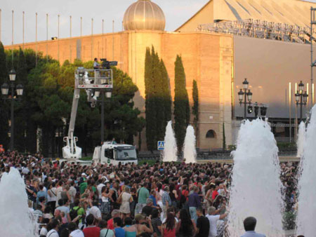 Inauguracin de los Campeonatos de Europa de Atletismo, celebrados en Barcelona