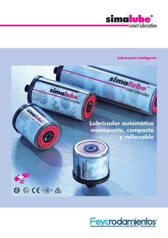 Cover of the new catalogue of bearings Feyc lubricators