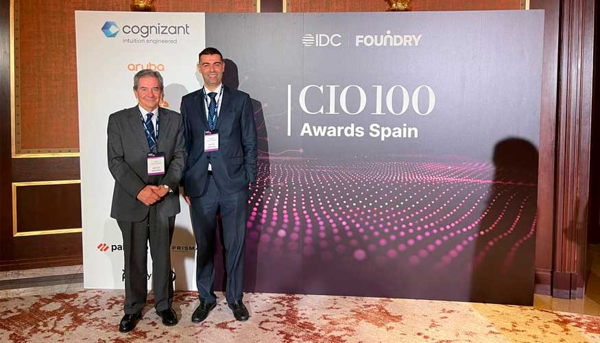 Juan G�ell, director gerente de Mutua Universal, y Rom�n P�rez, director de Digitalizaci�n y Tecnolog�a de la Entidad