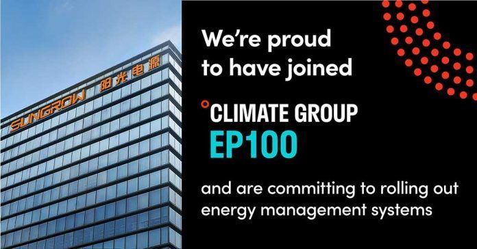 Sungrow se une a la iniciativa global EP100 para fomentar las acciones destinadas a la reduccin de las emisiones de...