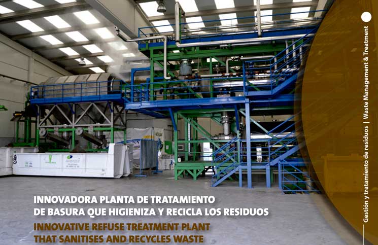 Innovative refuse treatment plant that sanitises and recycles waste