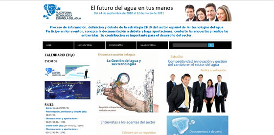 Nueva web de la Plataforma Tecnolgica Espaola del Agua