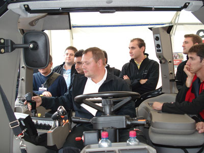 During the Conference, were technical developments in the cabins of the exposed tractors
