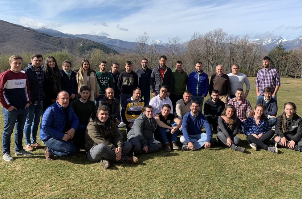 Participantes en las V Jornadas de Jvenes Cooperativistas organizada en el Parador Nacional de Cervera de Pisuerga (Palencia) en febrero de 2020...