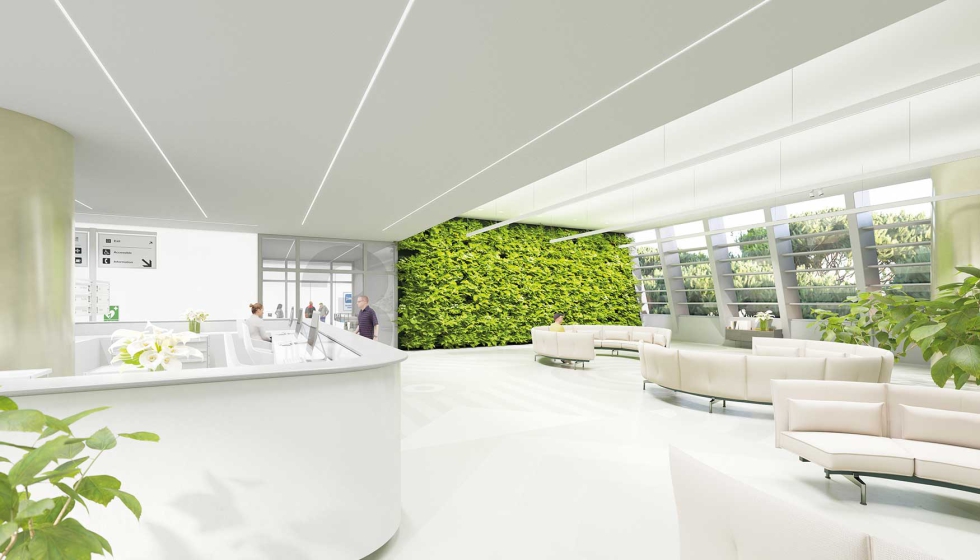 El ba�ador de pared de Invia 48V garantiza un confort visual. Foto: Erco Gmbh