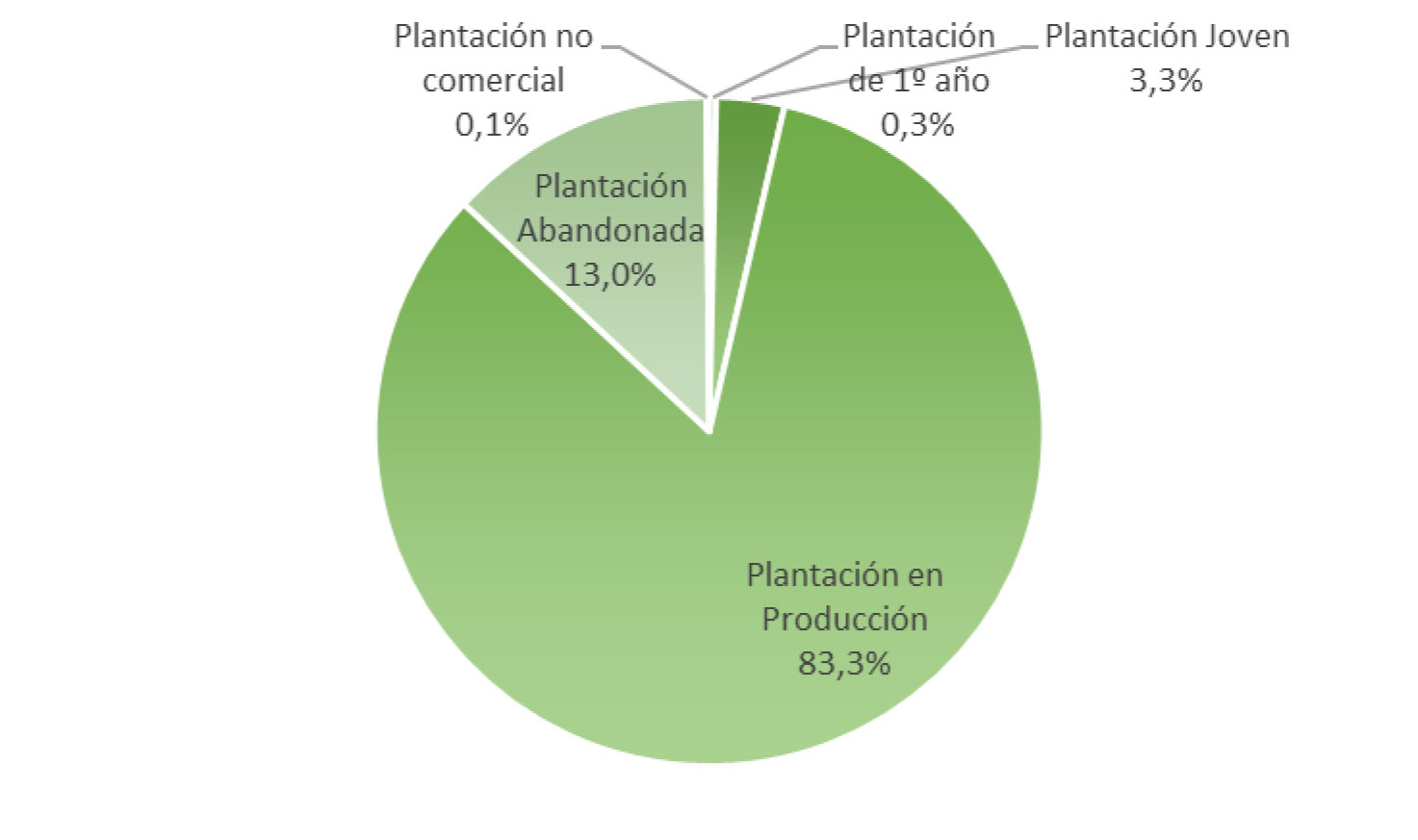 Figura 3. Caractersticas del parque olivarero de Aragn en funcin de la edad y tipo de cultivo. Fuente: MAPA