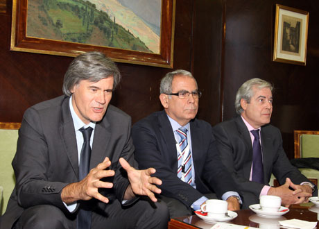 From left to right: Stphane Le Foll, Jesus Gil Ribes and ngel Snchez de Vera