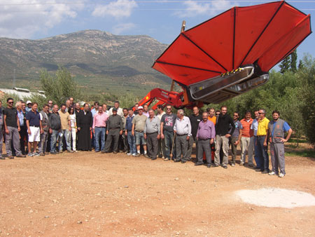 Family photo in field demonstrations held on 4 and 5 October