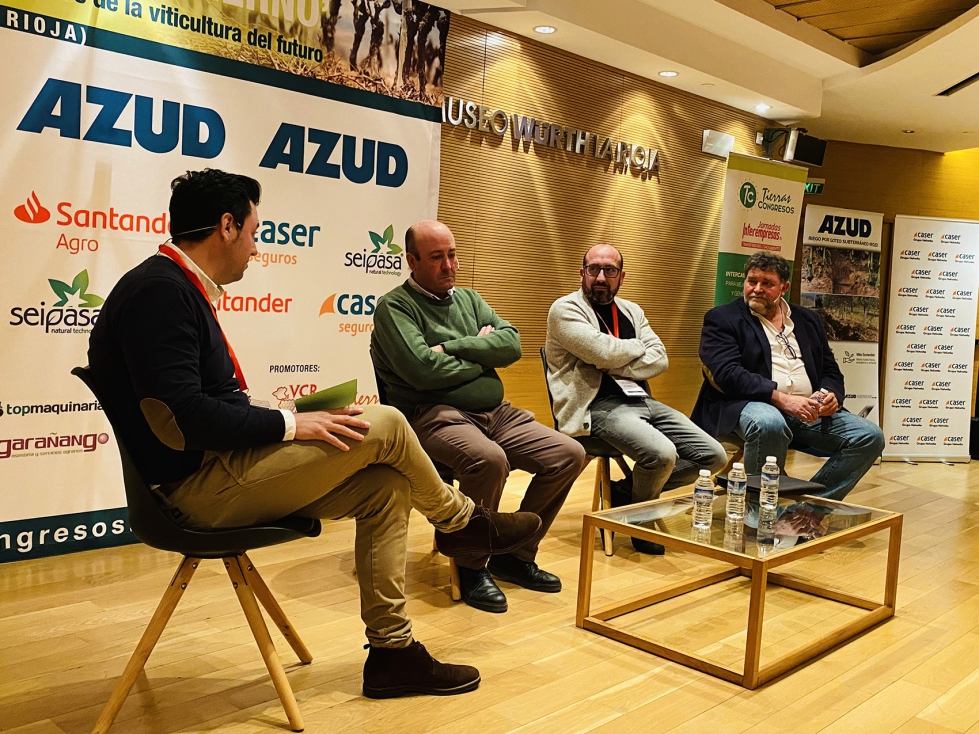 De izquierda a derecha: Benjamn Crespo (Agromillora), Fernando Ezquerro (DOCa Rioja), Miguel Tubio (Martn Cdax) y Juan Carlos Sancha...