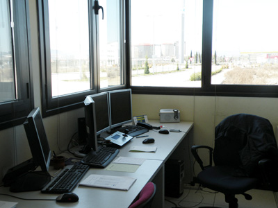 Centro de control de alarmas y accesos del polgono Arasur de Abertis