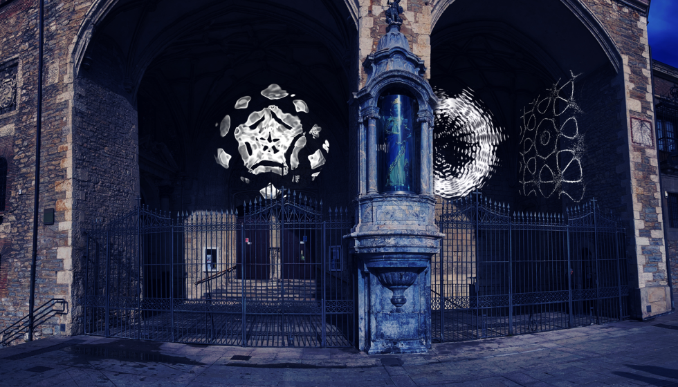 A la izquierda Cloud de Caitlind Brown y Wayne Garrett; y a la derecha la propuesta cin�tica Kymatic de Gheada