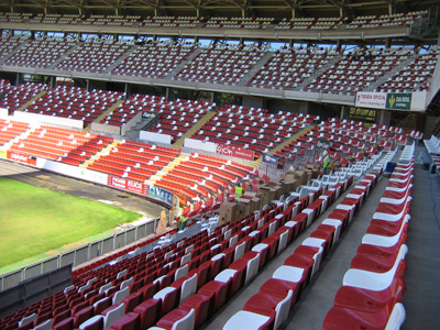 Another image of El Molinn, where a reform of the West stand was conducted in summer of 2009