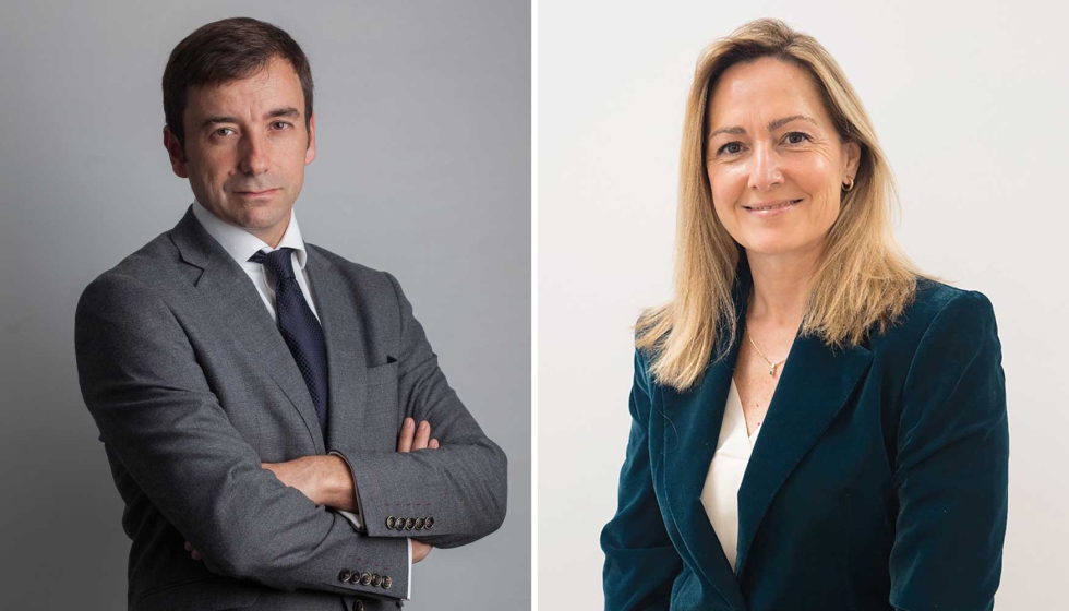 Miguel Pardo, director de Relaciones Institucionales de Grupo Grimaldi en Espa�a, y Carmen Garc�a Gil, directora de Marketing de Trasmed...