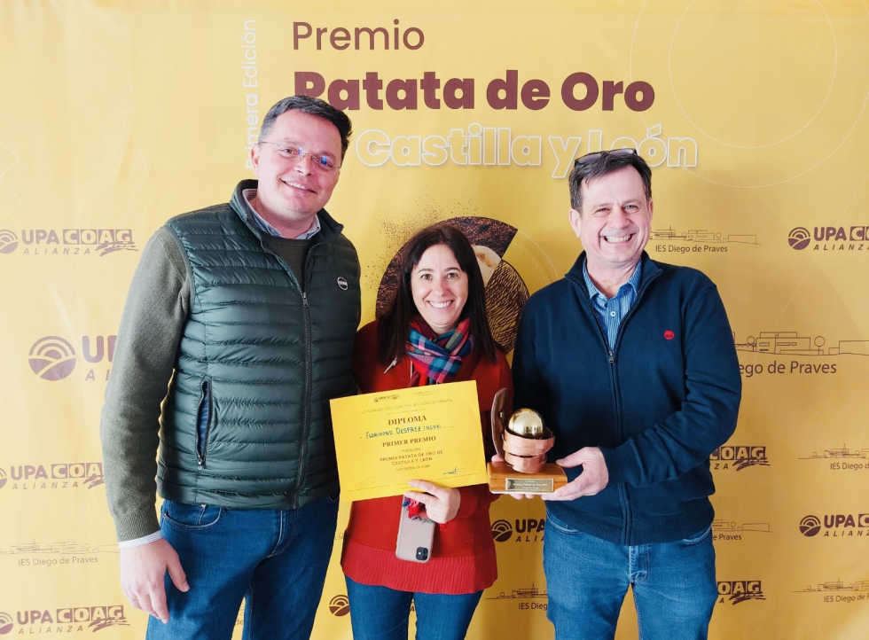 Equipo de Florimond Desprez Ibrica en la ceremonia de entrega de premios