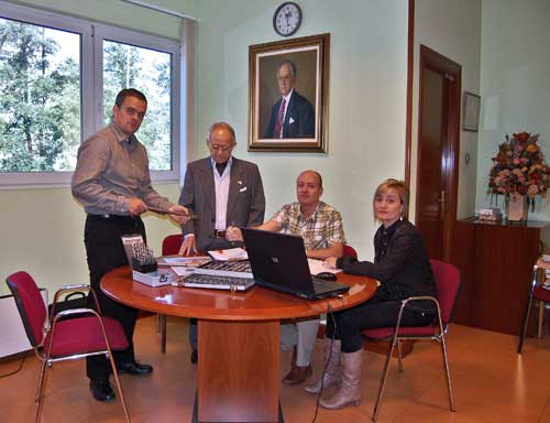 Luis Prez Zubizarreta, con sus hijos