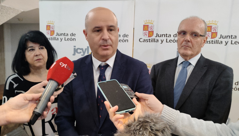 El viceconsejero de Transformacin Digital de la Junta de Castilla y Len, Jorge Llorente, atiende a los medios de comunicacin...