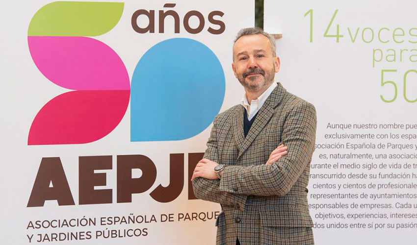 Pedro Calaza, presidente de la Asociaci�n Espa�ola de Parques y Jardines P�blicos