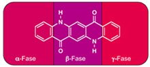 Figura 1: Quinacridona (C.I Pigmento violeta 19) existe en tres fases cristalinas