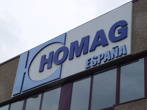 Fachada de las instalaciones de Homag en Barcelona