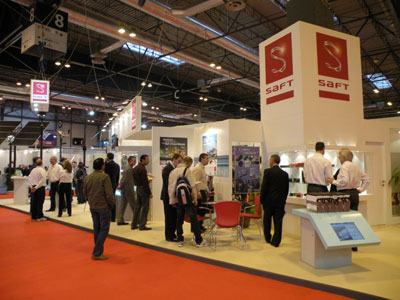 El stand de Saft Bateras en Matelec 2010