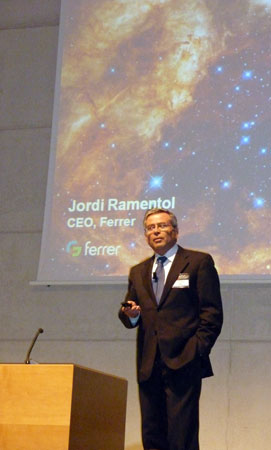 Jordi Ramentol, consejero director general de Ferrer, durante su intervencin