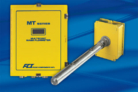 Flow meter MT91, certified for measurement of flow of smoke in chimneys
