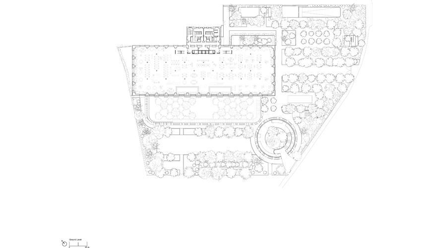 Plano de las actuaciones de rehabilitaci�n, donde destaca la madera, para contribuir a la descarbonizaci�n de este edificio hist�rico...