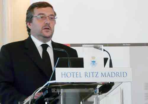 Jos Ramn Ferrer, director of Zehnder Group in Spain, during his appearance before the media