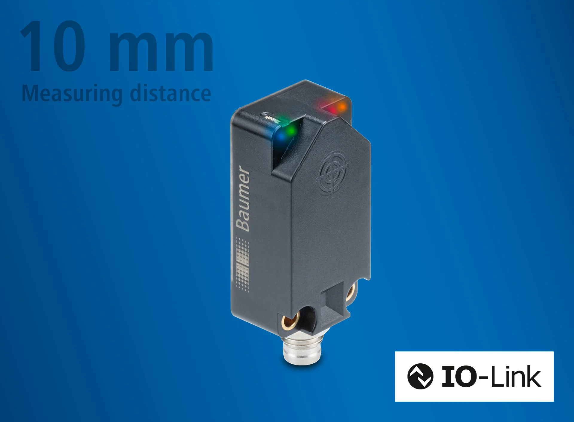 Sensor inductivo compacto con distancia de detección de hasta 10 milímetros
