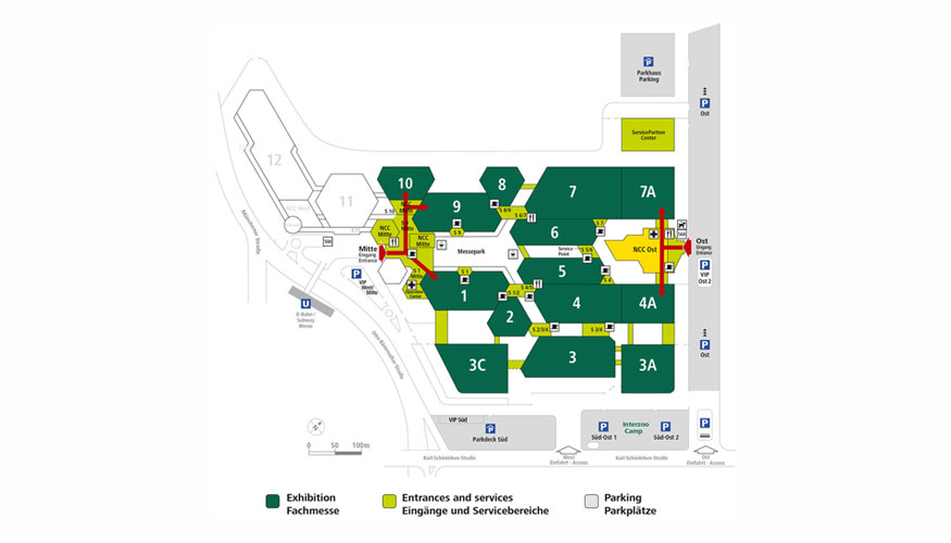 Plano detallado de cada sala. Pabellones 1, 2, 3, 3A, 3C, 4, 4A, 5, 6, 7, 7A, 8, 9 y 10.0.