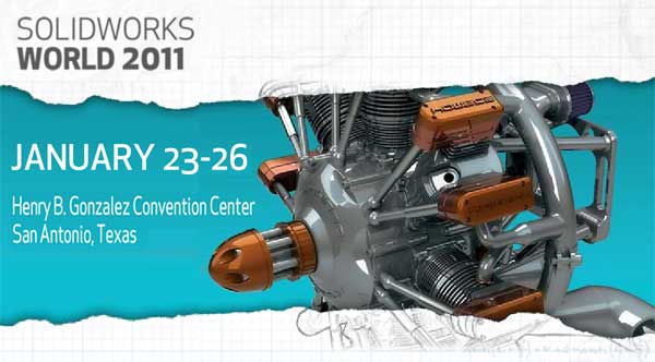 Imagen de anuncio de la edicin 2011 del SolidWorks World