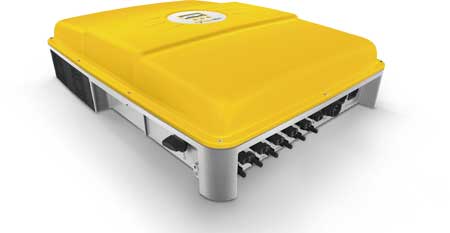 A diferencia de los inversores monof�sicos m�s peque�os, la serie MT alimenta su corriente trif�sicamente en la red