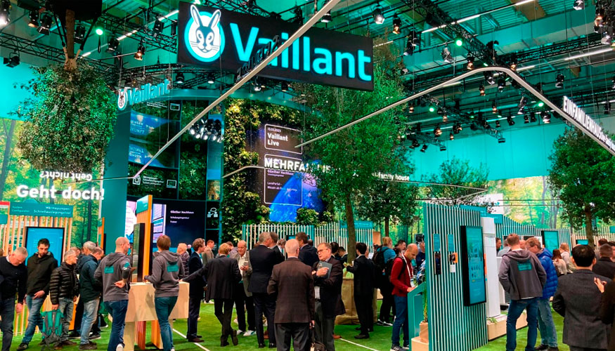 El original stand de Vaillant, de ms de 600 m2, representaba la apuesta de la marca por la eficiencia y sostenibilidad...