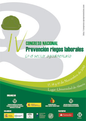 Cartel del IV Congreso Nacional de Prevencin de Riesgos Laborales en el Sector Agroalimentario