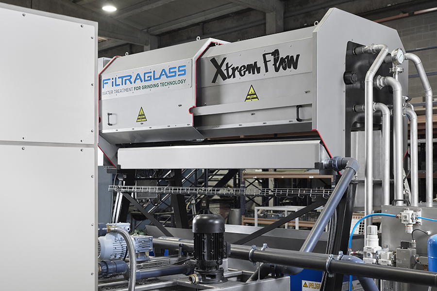 Xtrem Flow, mquina Filtraglass para filtrao de gua utilizada no fabrico de vidro