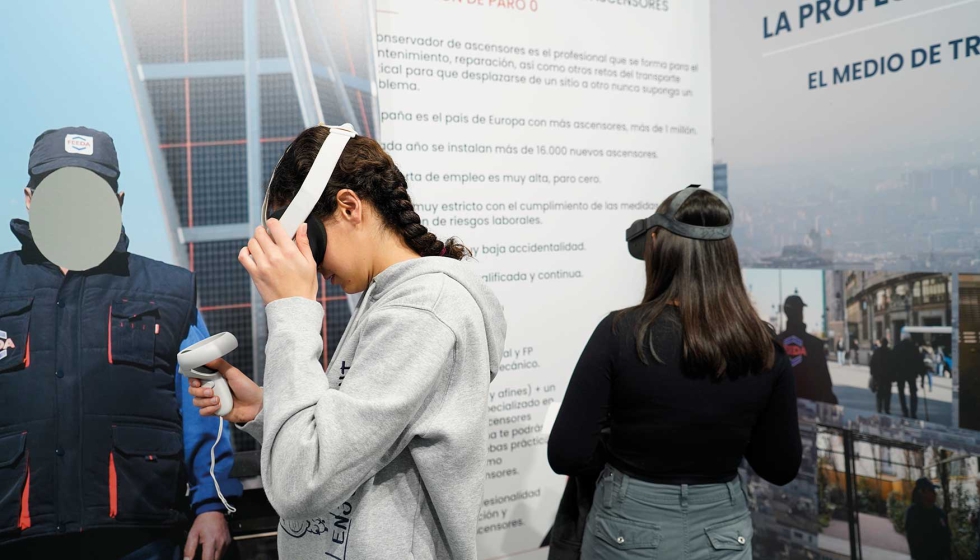 La experiencia de realidad virtual despert el inters de los visitantes