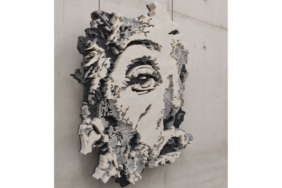 'Petra' da autoria de Alexandre Farto aka Vhils, 2022