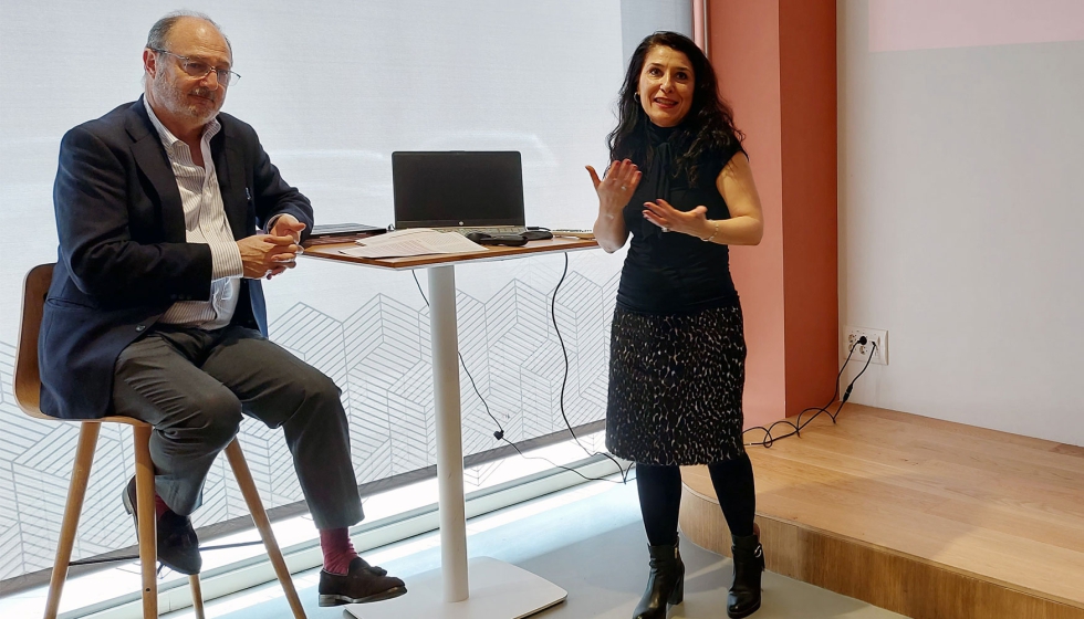 Nicolas Klingenberg y Sonia Pomar, en la presentacin del Informe del Mercado de la Calefaccin 2022