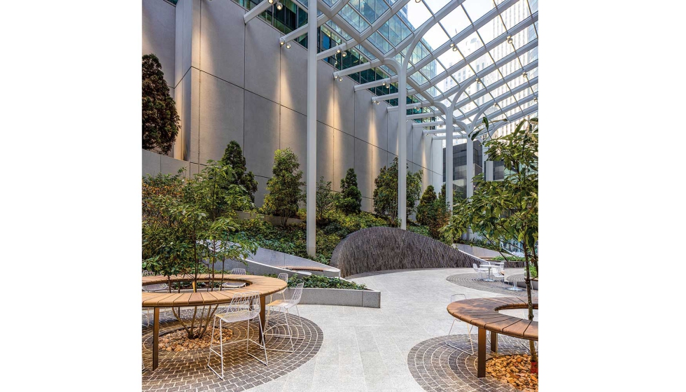 Imagen de una de las �rooms� dise�adas por Jake Levine, que presenta una atm�sfera confortable y en pleno contacto con la naturaleza...