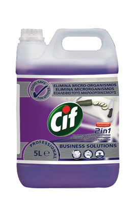Cif 2 in 1 Cleaner Desinfectant es muy efectivo a la hora de eliminar un gran nmero de microorganismos, grasa y restos de comida...