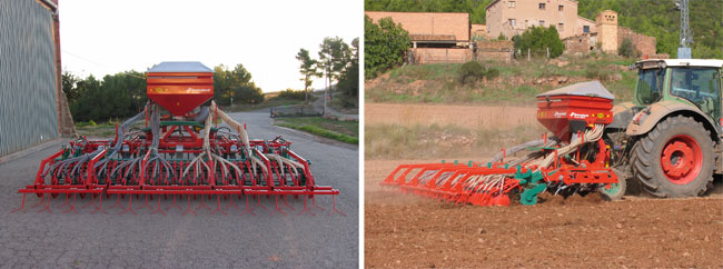 The new plough marketed by Tasias can be folded hydraulically, not exceeding three meters of breadth